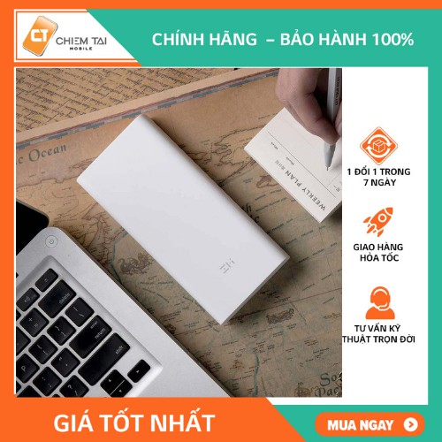 [CHIECTG15 GIẢM 15K] Pin sạc dự phòng 20000mAh ZMI QB821